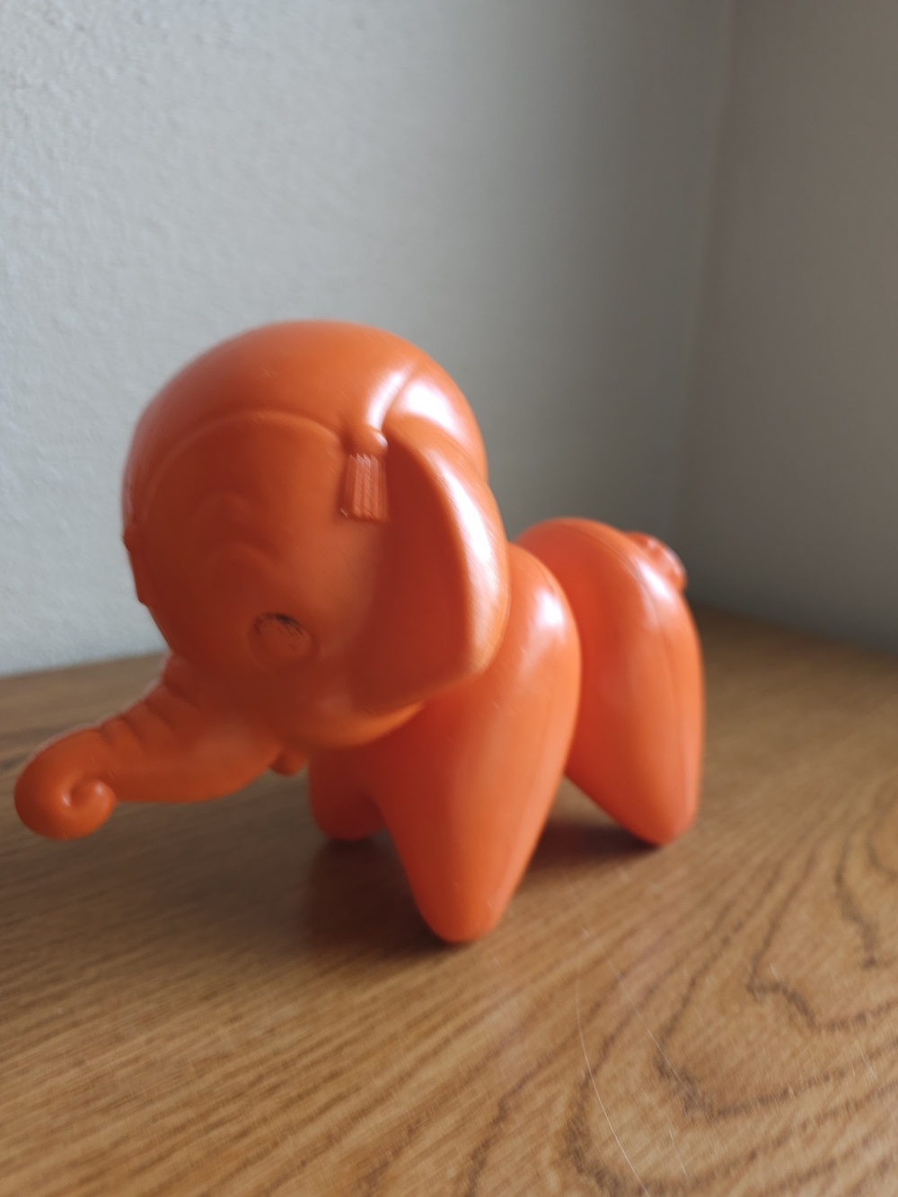 4/$10 Tupper Toys Elephant Orange 3 Piece Tupperware Vintage